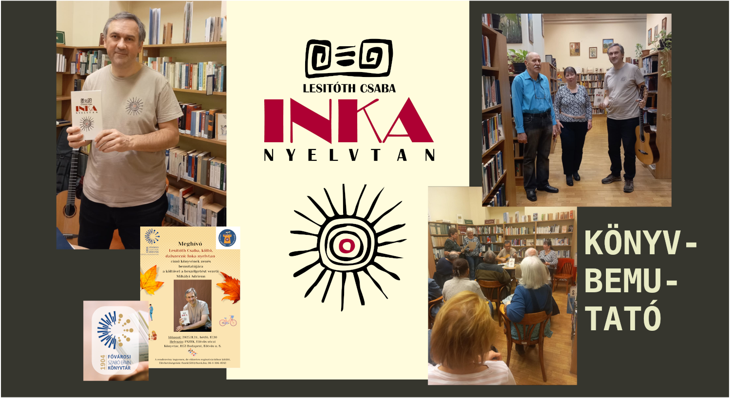 Inka Nyelvtan k�nyvbemutat�, FSZEK K�nyvt�r